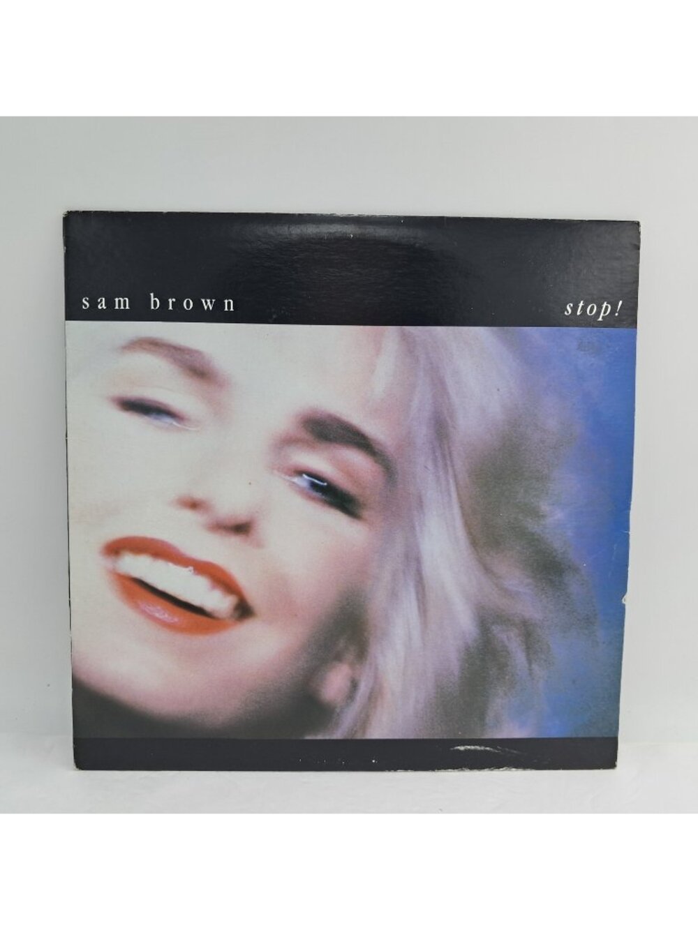 Sam Brown - Stop! Vinyl LP 1988 A&M Records Canada VG+ David Gilmour Pink Floyd